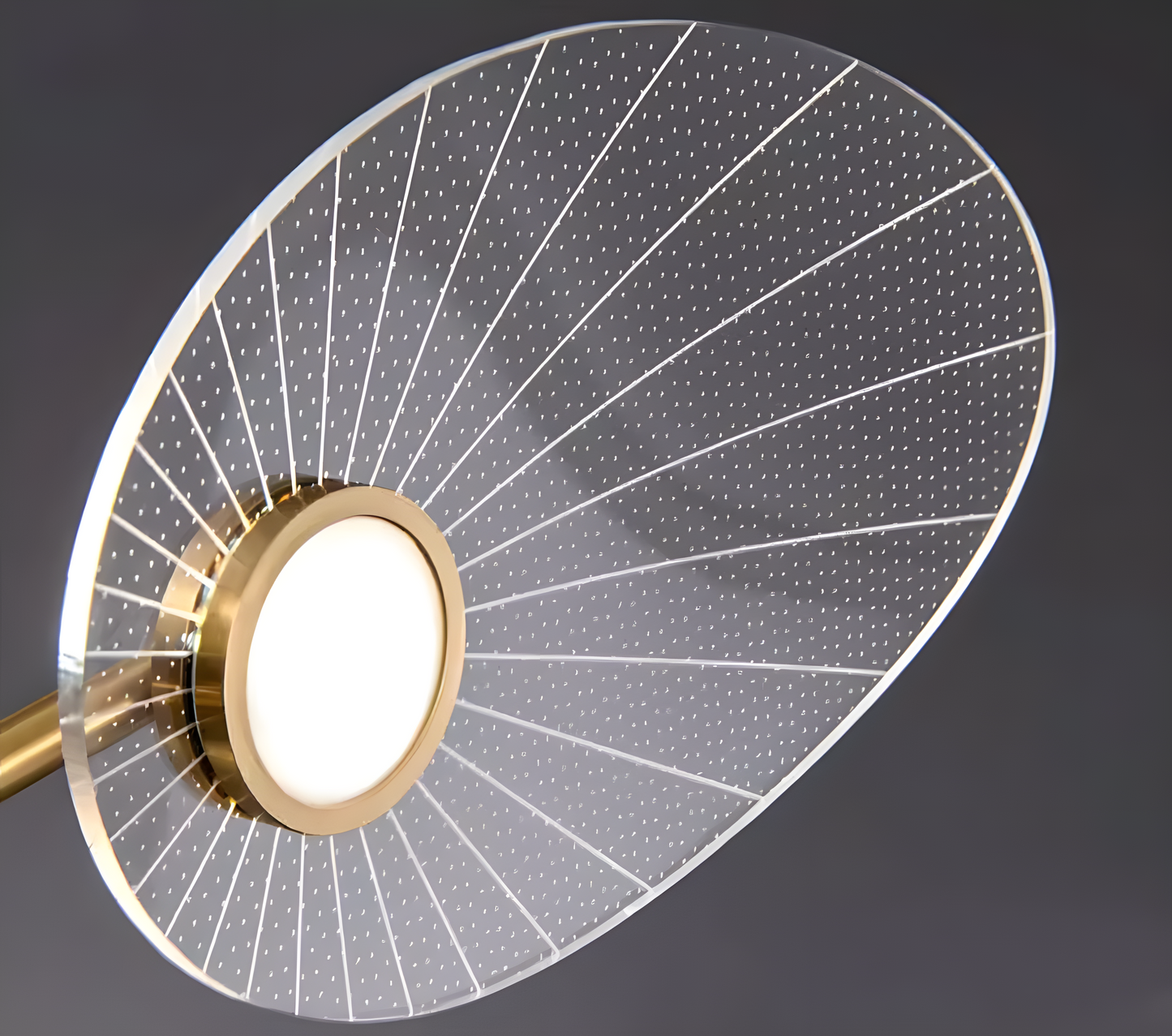 Lustre en verre étoilé