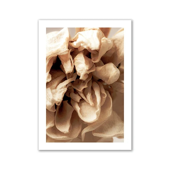 Yellow Flowers Abstract Canvas Poster