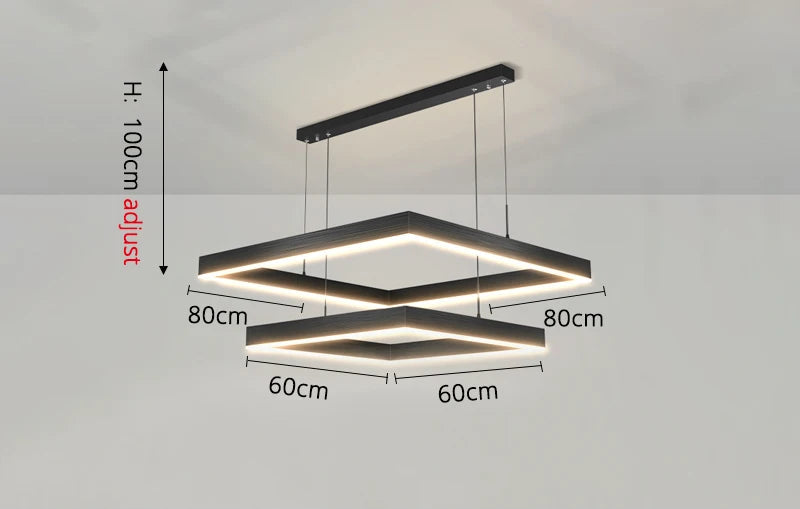 Suspension Multi-Carrés