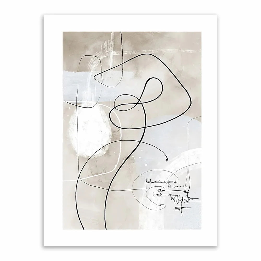 Human Life Abstract Canvas Poster