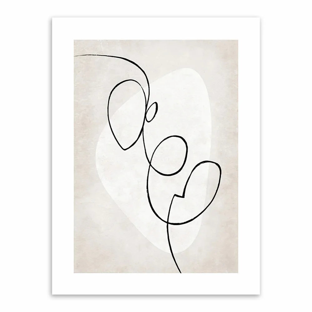 Human Life Abstract Canvas Poster