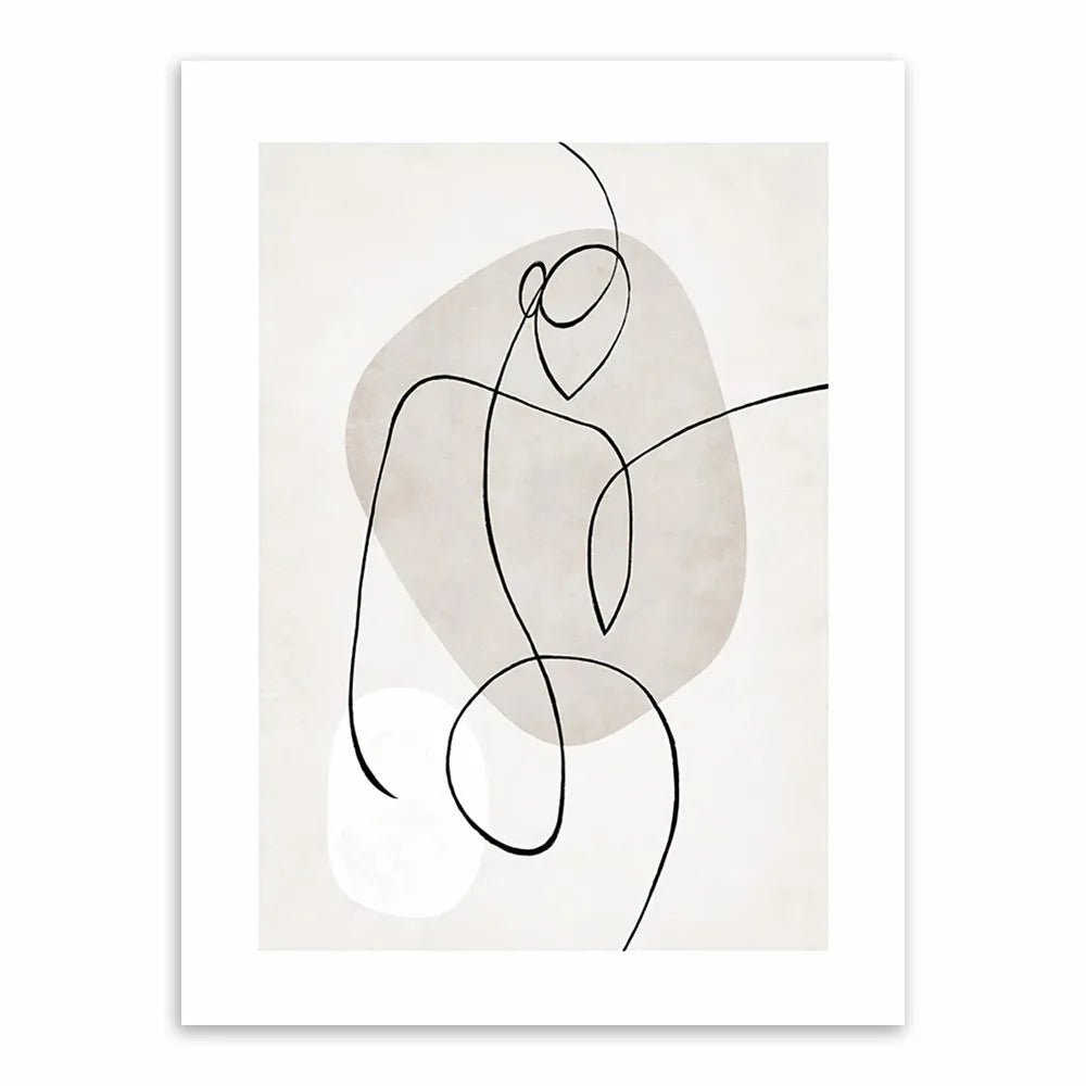 Human Life Abstract Canvas Poster