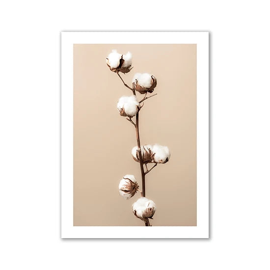 Yellow Flowers Abstract Canvas Poster