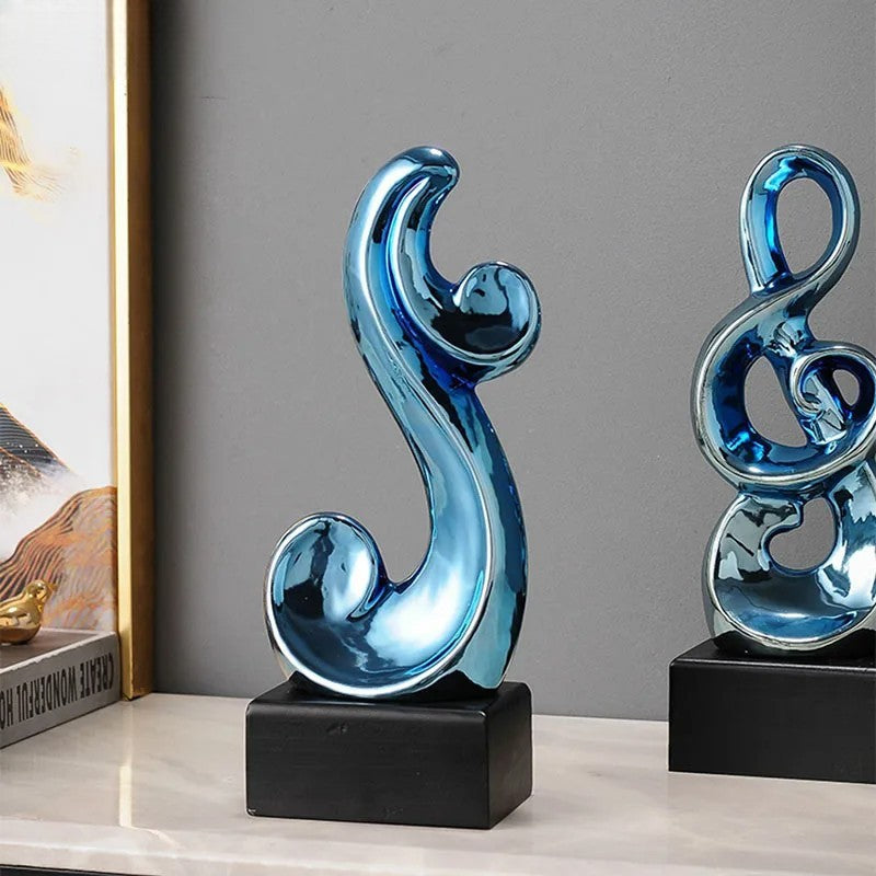 Statue de symbole musical