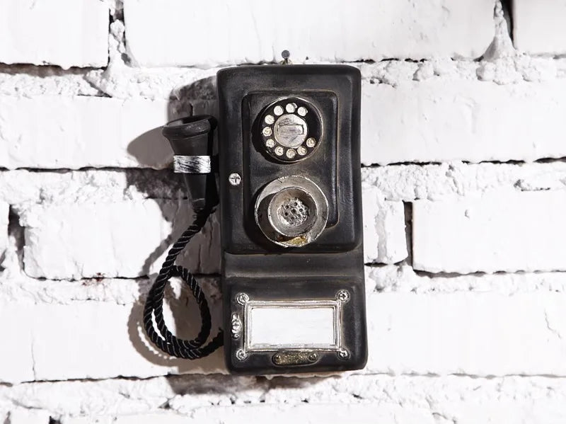 Téléphone rétro en résine