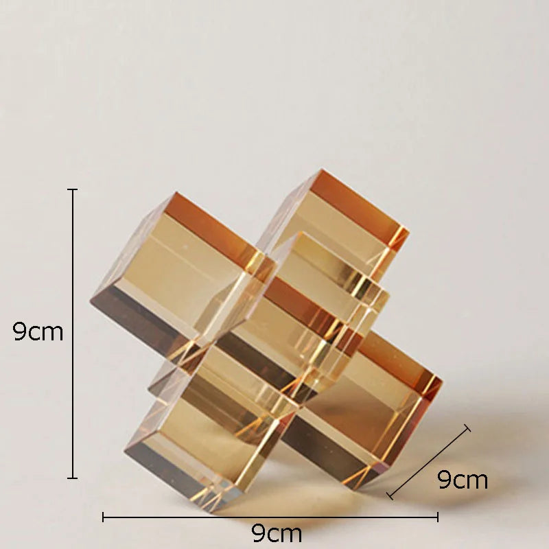 Cube artistique minimaliste