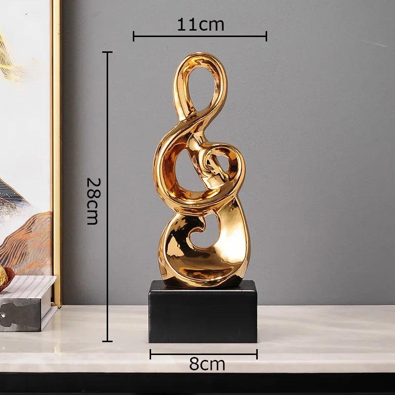 Statue de symbole musical