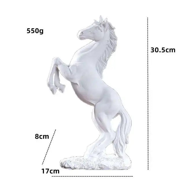 Statue de cheval en résine