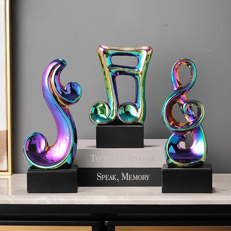 Statue de symbole musical