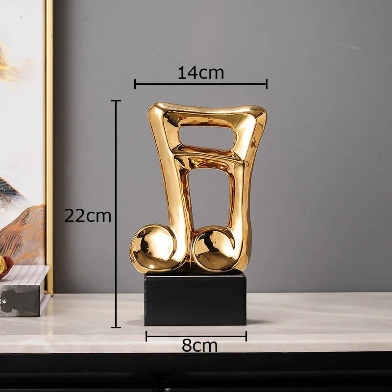 Statue de symbole musical