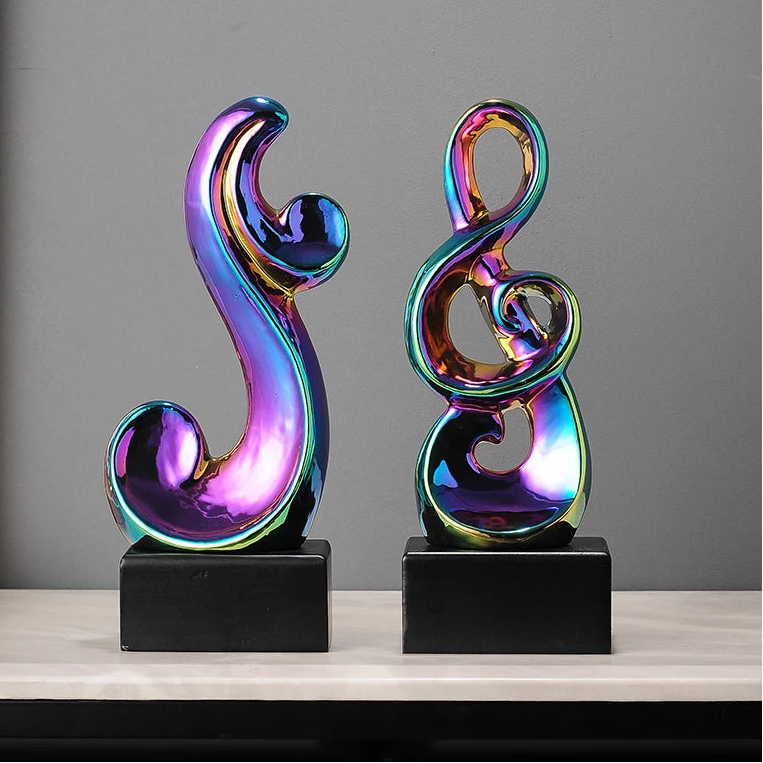 Statue de symbole musical