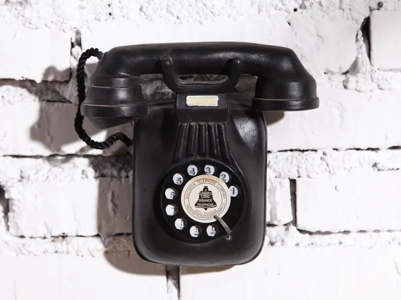 Téléphone rétro en résine