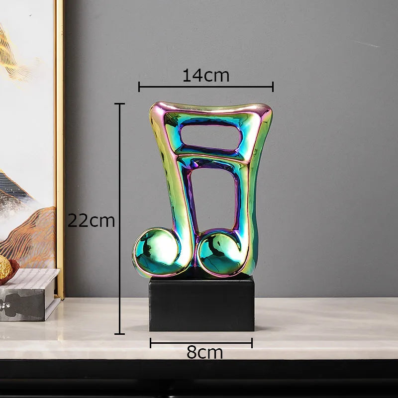 Statue de symbole musical