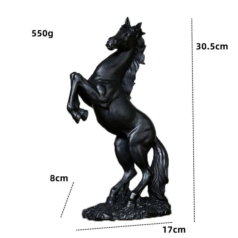 Statue de cheval en résine
