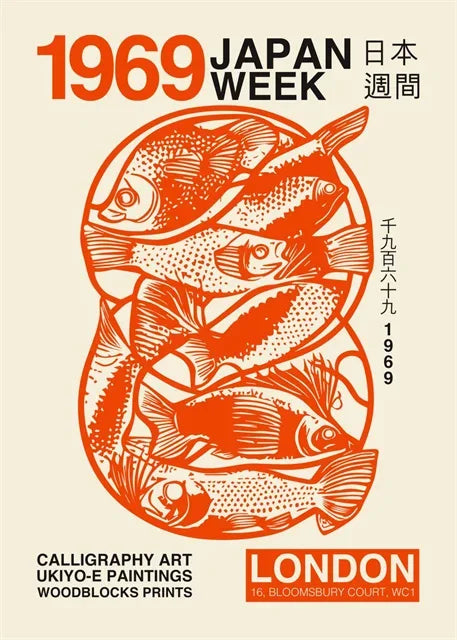 Affiche sur toile de la culture du Japon