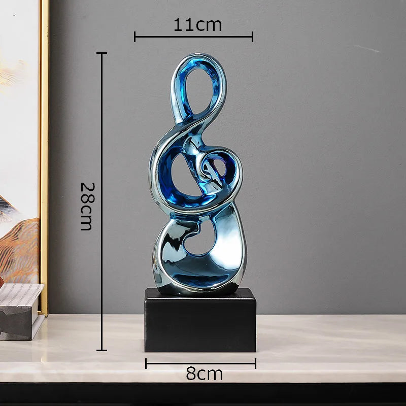 Statue de symbole musical