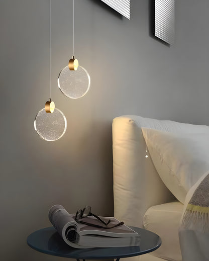 Crystal Disc Pendant Light