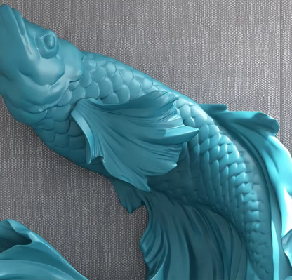 Majestic Carp Sculpture