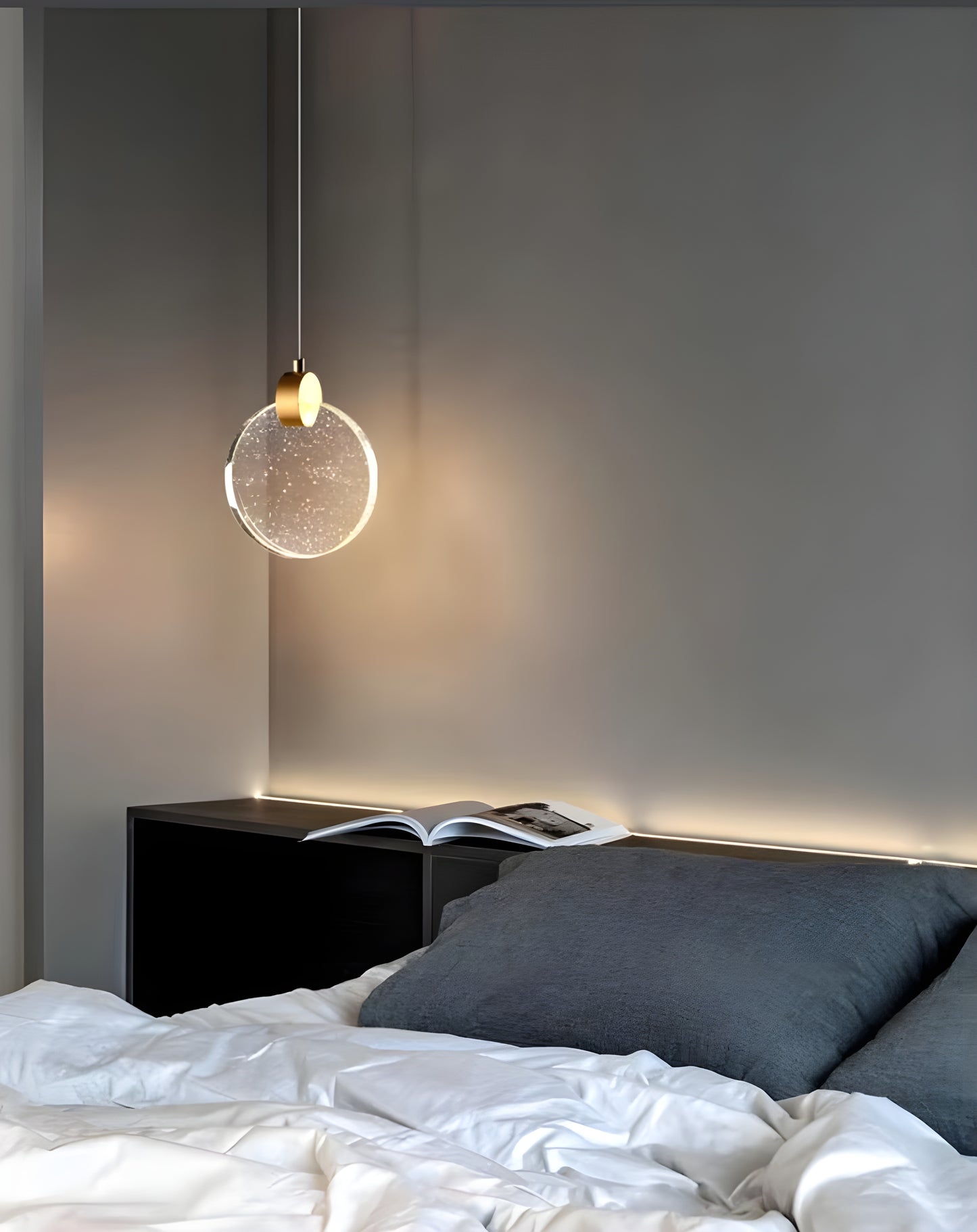 Crystal Disc Pendant Light