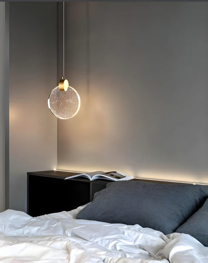 Crystal Disc Pendant Light