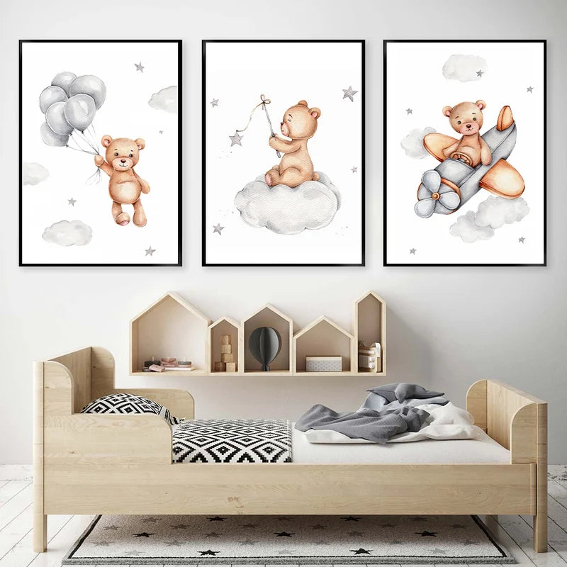 Teddy Bear Dream Canvas Poster