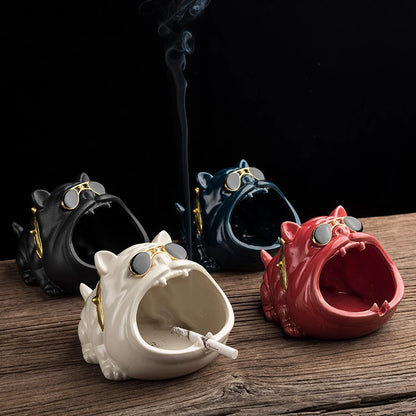 Ceramic Dog Ashtray