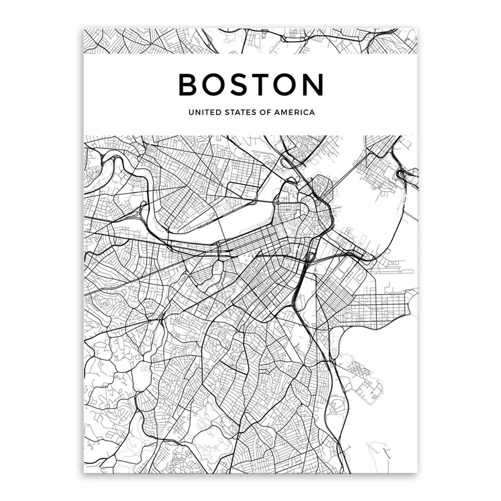 City Map Canvas Poster