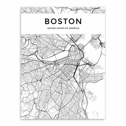 City Map Canvas Poster