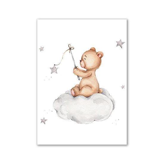 Teddy Bear Dream Canvas Poster