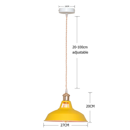 Lampe suspendue colorée