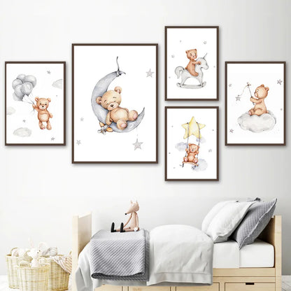 Teddy Bear Dream Canvas Poster