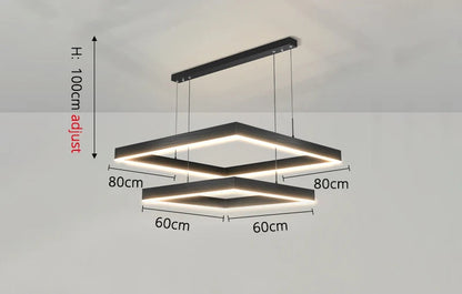 Multi-Squares Pendant Light