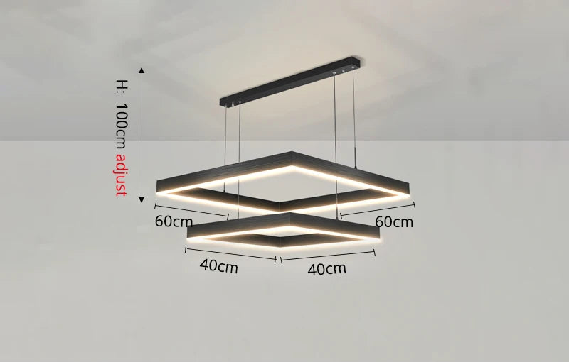 Suspension Multi-Carrés