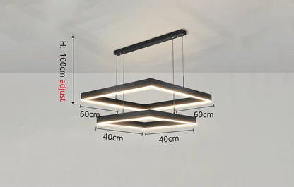 Multi-Squares Pendant Light