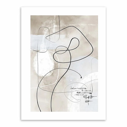 Human Life Abstract Canvas Poster