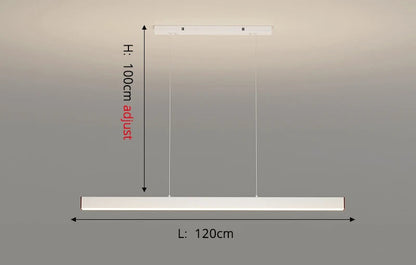 Lampe suspendue à barre horizontale