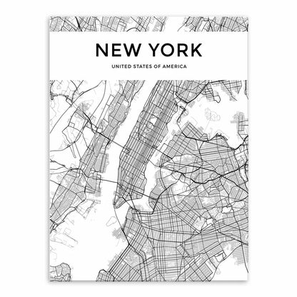 City Map Canvas Poster