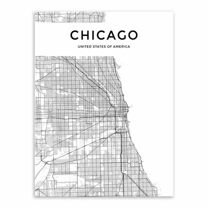 City Map Canvas Poster