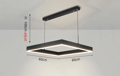 Multi-Squares Pendant Light