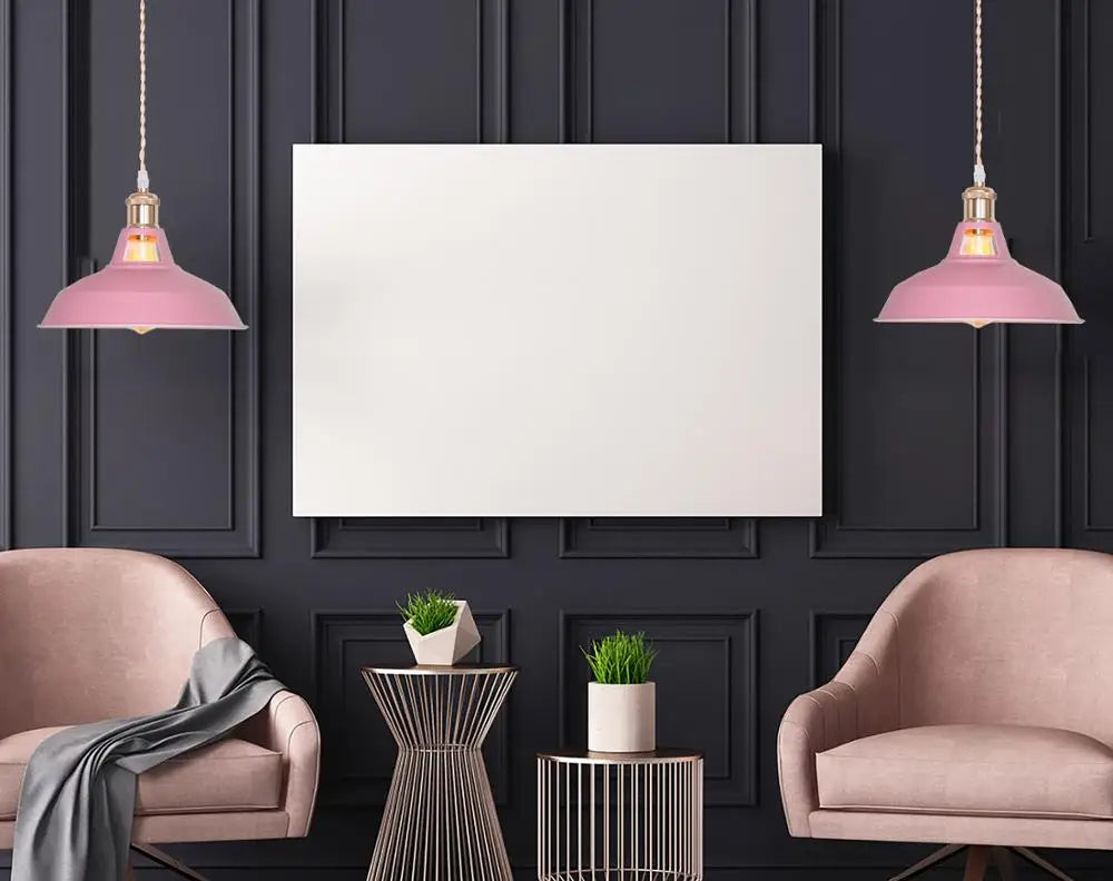 Lampe suspendue colorée