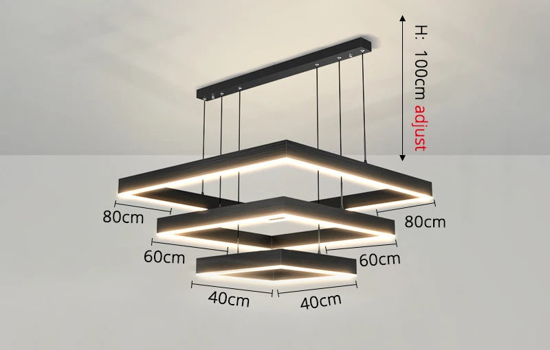 Multi-Squares Pendant Light