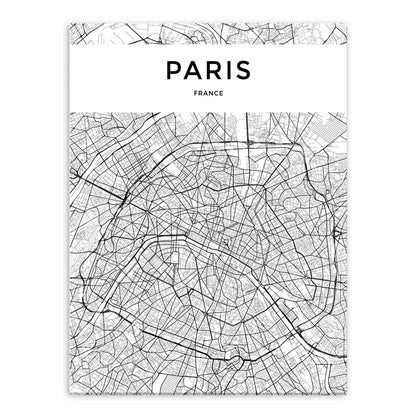 City Map Canvas Poster