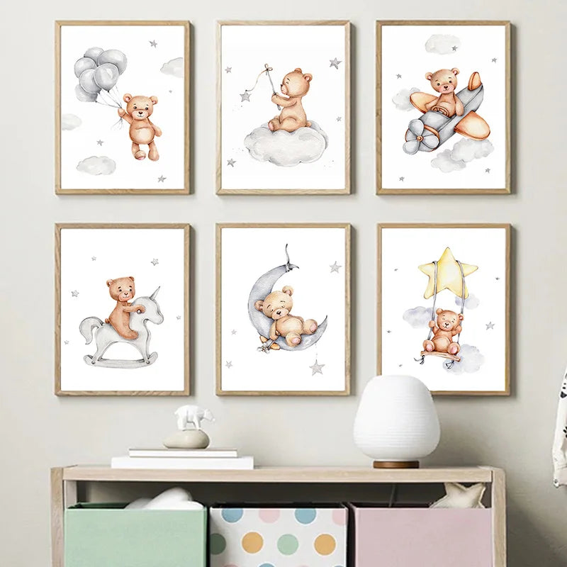 Teddy Bear Dream Canvas Poster