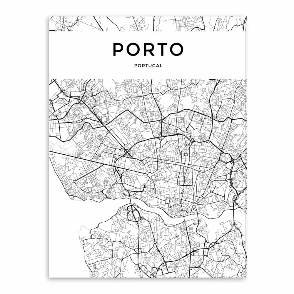 City Map Canvas Poster