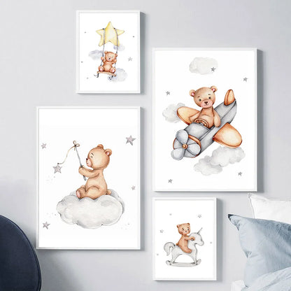 Teddy Bear Dream Canvas Poster