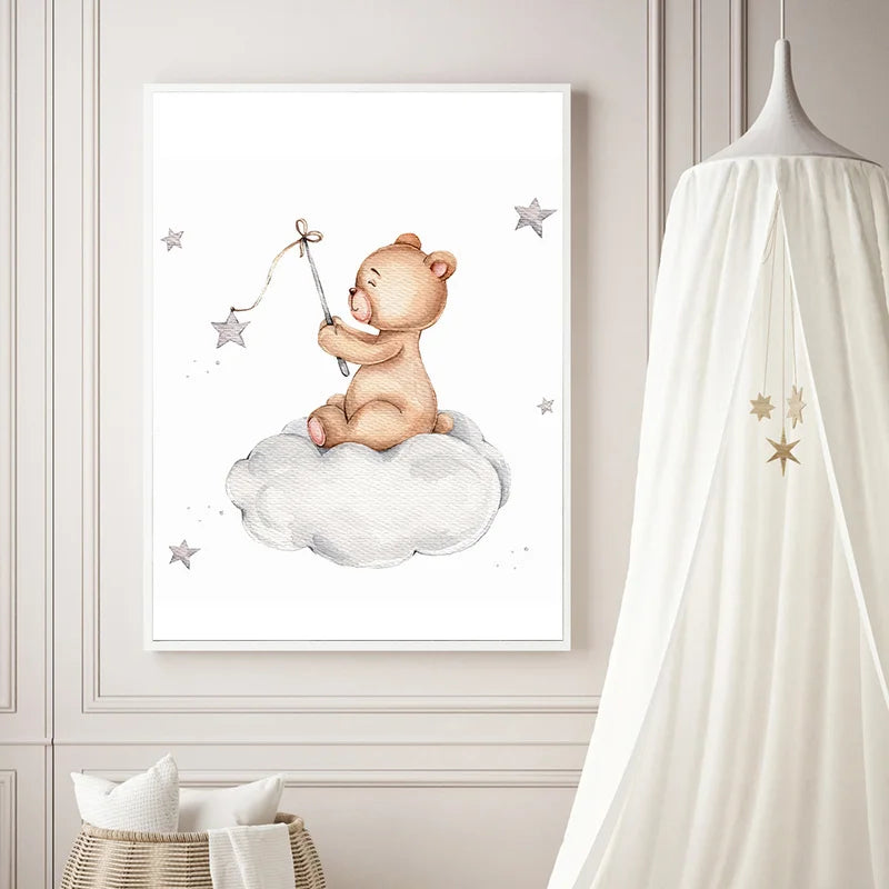 Teddy Bear Dream Canvas Poster