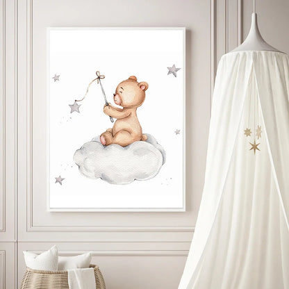 Teddy Bear Dream Canvas Poster