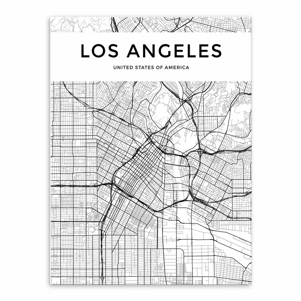 City Map Canvas Poster