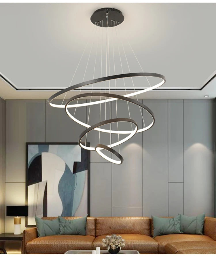 4 Rings Chandelier