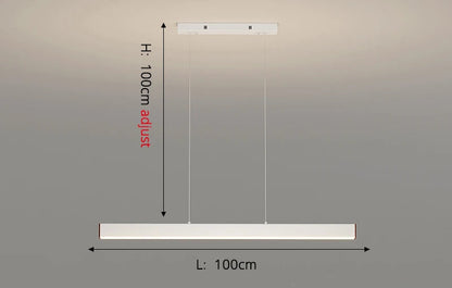 Lampe suspendue à barre horizontale